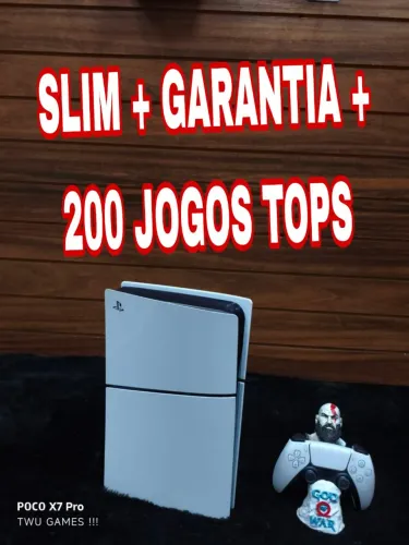 PS5 slim + 200 jogos tops 