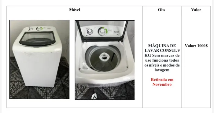 Máquina de lavar roupas