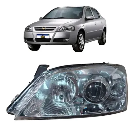 Farol Esquerdo Chevrolet Astra 2003 A 2010 Cromado Esquerdo/motorista