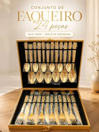 CONJUNTO FAQUEIRO 24 PEÇAS