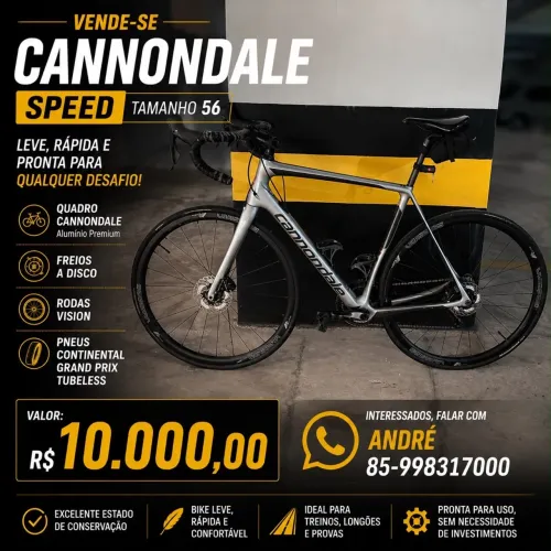 Bicicleta speed cannondale tamanho 56