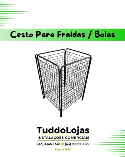 Cesto para Fraldas Bola Multi Uso