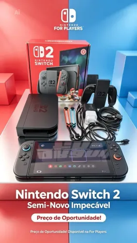 Nintendo switch 2 semi-novo com garantia 