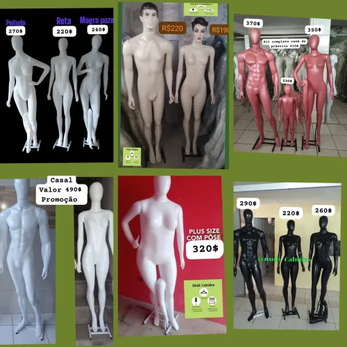 Manequins Novos para sua loja