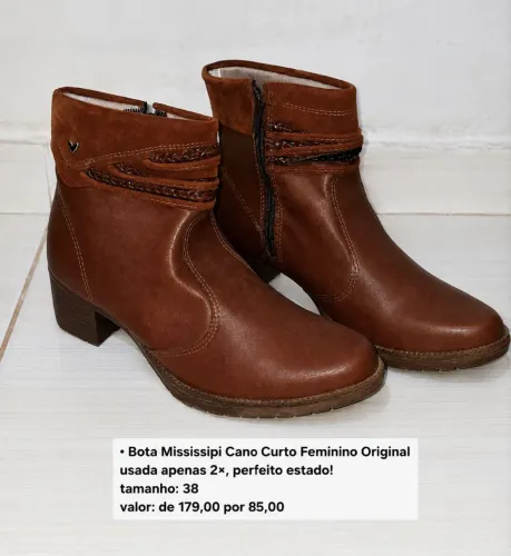 BOTA ORIGINAL MISSISSIPI COM DESCONTO IMPERDIVEL!