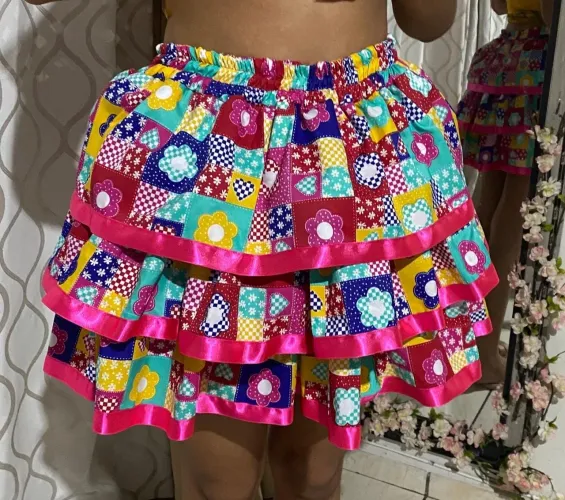 Saia de festa junina, tamanho M