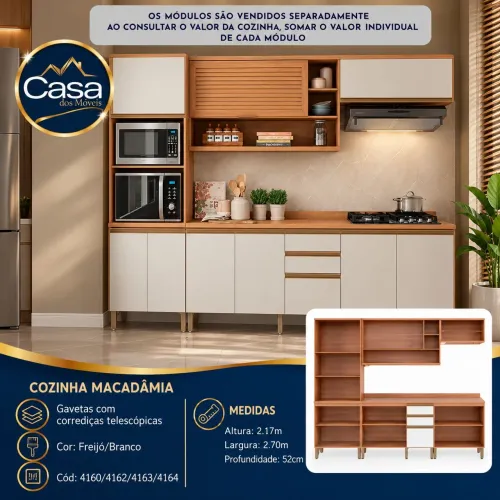 Cozinha Macadâmia 2.70m
