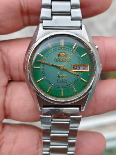 Relógio orient Crystal verde 