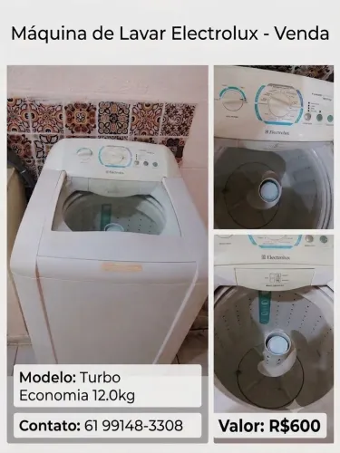 Máquina de lavar 12 kg