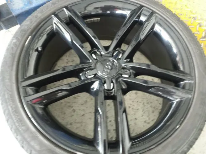 Roda aro 18 Audi Q7 Preta Brilhante A1 5X100 