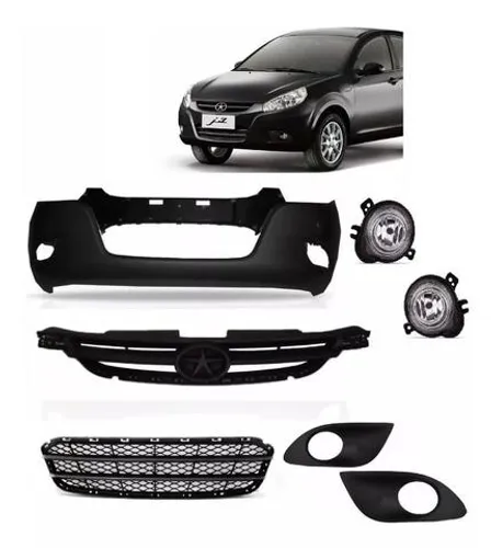 Parachoque Dianteiro Completo Jac J3 2010 a 2013 Sem Emblema