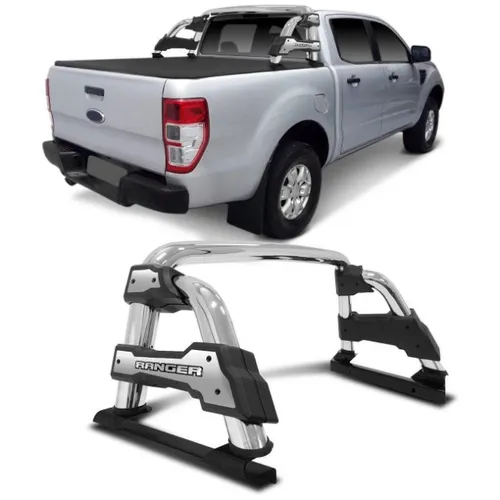 Santo Antônio Ford Ranger St-r 2013 à 2020 Cabine Dupla - Cromado