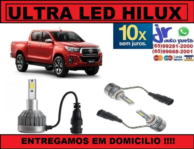 Lampada Ultra LED (Baixa) Hilux 6000K 12V 24V