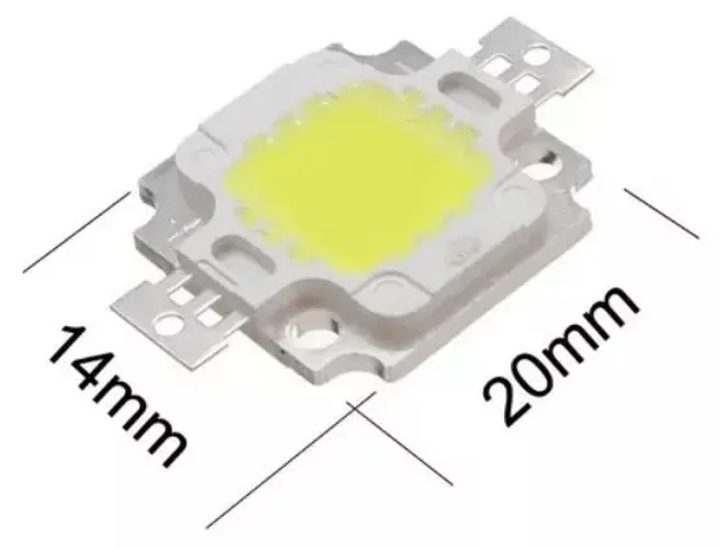Led Super Power 10w Branco Frio 6000~6500k   Arduino Automação Robotica COD-CP219 