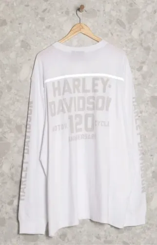 Camisa NOVA COM ETIQUETA ORIGINAL Harley Davidson 120 Anos, tamanho 4XL
