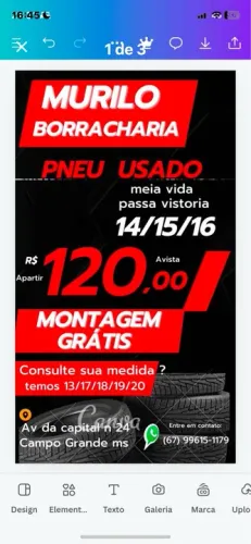 Pneu de vistoria APARTIR .