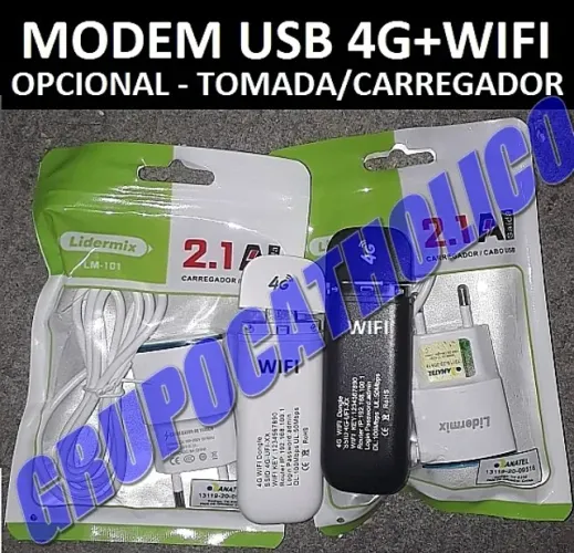 Super Mini Roteador 4G USB+WIFI (veicular, som, powerbank...etc Temos Modem 3G)