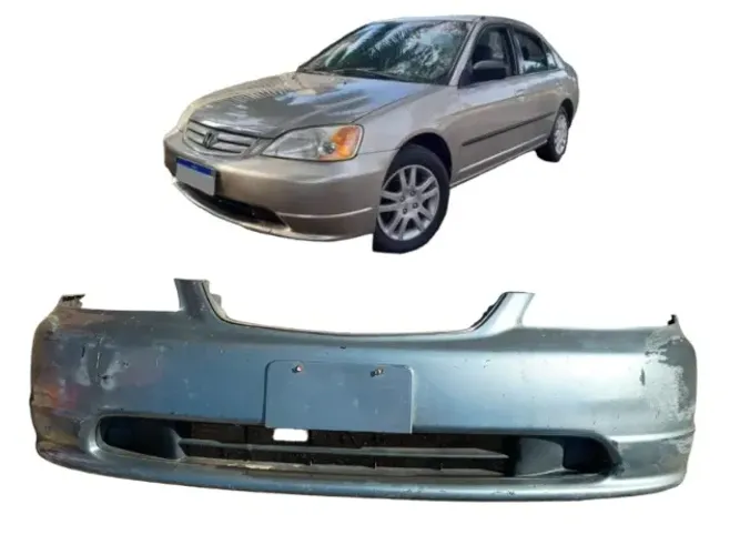 Para-choque dianteiro Honda Civic 2001/2006 c/detalhe.