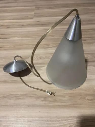 Pendente vidro com metal fosco