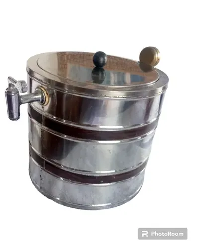 chopeira antiga de aço inox marca arca com manômetro chopeira da década de 70 funcionando