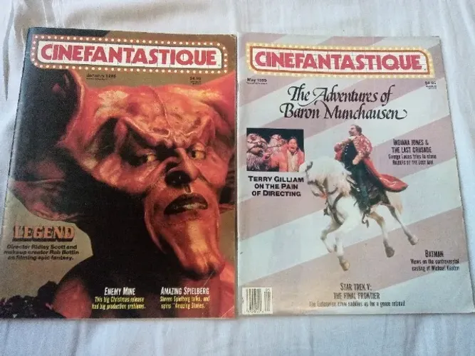 Revistas cinefantastique anos 80 hora do pesadelo espanto hellraiser brinquedo assassino