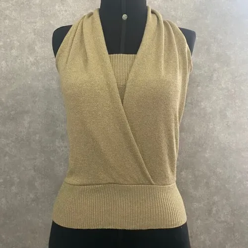 Blusa Dourada Just Be Frente Única Tamanho M