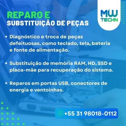 Manutenção Especializada para Notebooks e PCs