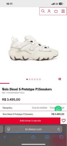 Tênis Diesel S-Prototype P1Sneakers