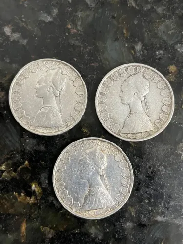 3 Moedas de prata Italiana