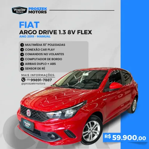Fiat Argo Drive 1.3 8V Flex 2019