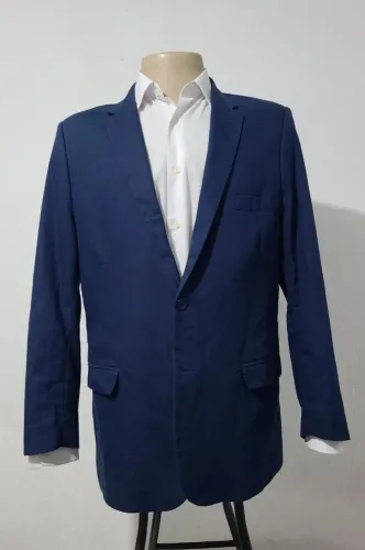 Blazer Slim Azul Nº 52, bonito, elegante, confortável, sofisticado, atual. 