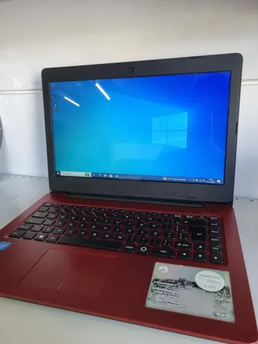 Notebook Simples e Barato Para Uso Básico | Celeron 04Gb HD 35GB | Vermelho