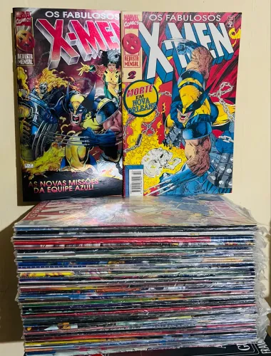 Os fabulosos X men completo 1 ao 55 editora abril ano de 1996 a 2000