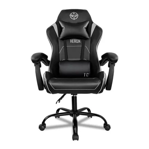 CADEIRA GAMER TGT HERON TC, ESPUMA MOLDADA, PRETO E CINZA, TGT-HRTC-BL02