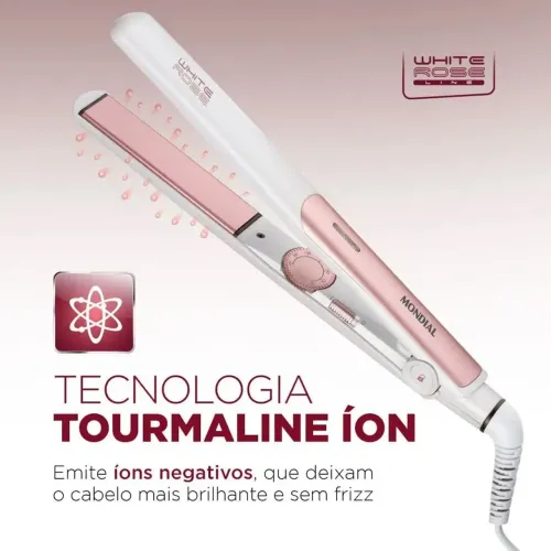 Prancha Mondial Nova Sem Uso White Rose Line 220V