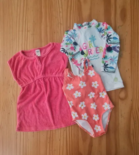 Conjunto Praia - Bebê- Maio - saída de Praia - camiseta proteção solar