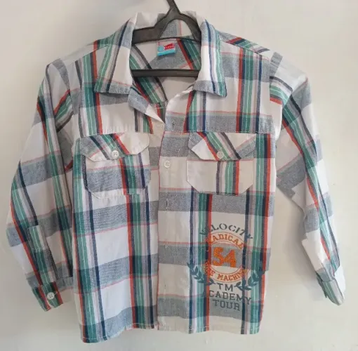 Camisa xadrez tam 4/6 - ver medidas