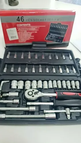 Jogo de Chave Catraca Profissional ? 46 Peças! ?