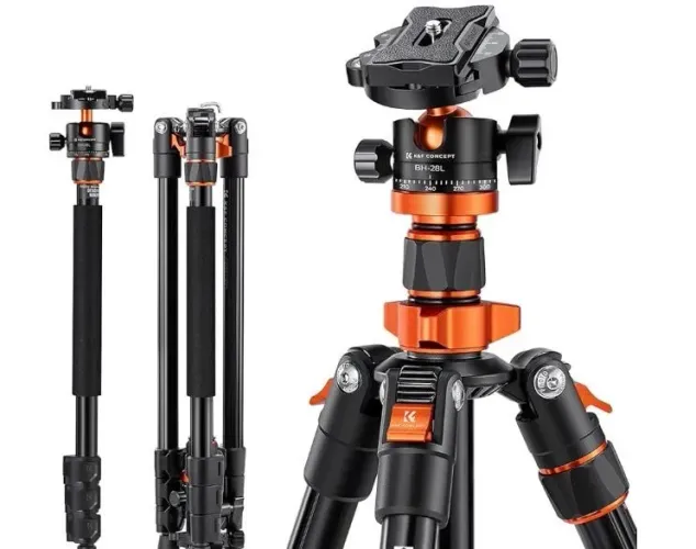 Tripé Profissional K&F Concept S210 + Cabeça KF-28