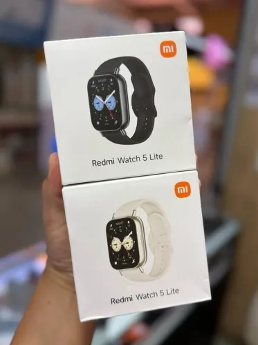 Smartwatch Redmi Watch 5 lite Dourado e Preto 