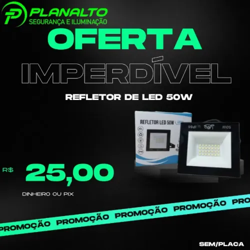 Refletor de led 50w 6500K 
