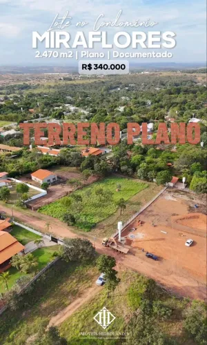 HIDROLÂNDIA- TERRENO CONDOMÍNIO MIRAFLORES 