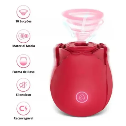 Massageador formato Rosa