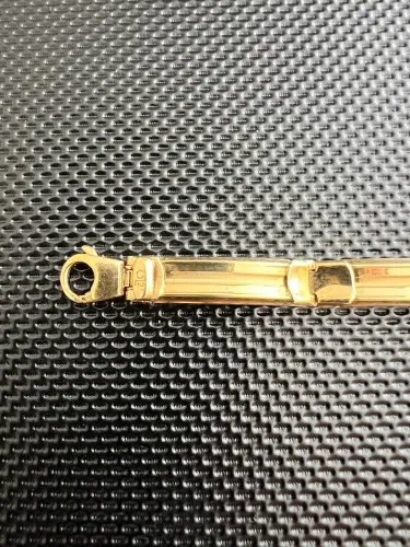 Pulseira linda de ouro 18 Kt, pesando 24,1 gramas