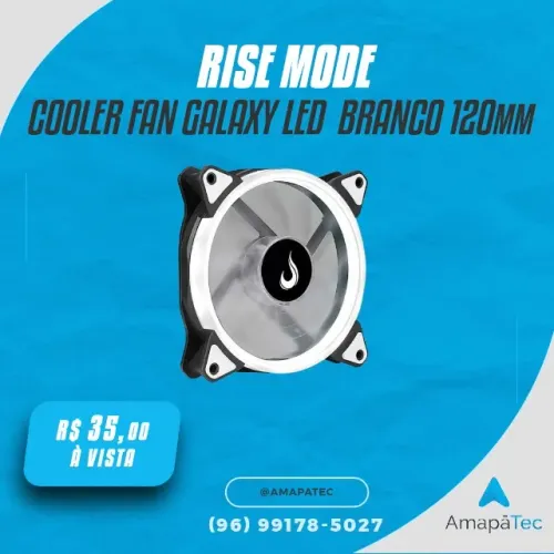 Cooler Rise Mode Galaxy Led 120mm Branco