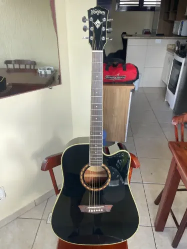 Violão Eletrico-acústico Washburn Top de Linha 