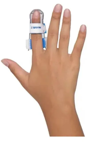 TALA PARA DEDO EM MARTELO SALVAPÉ. DUAS TALAS UMA TAMANHO P OUTRA TAMANHO G