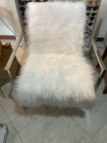 Linda cadeira de madeira é aço inox modelo MP