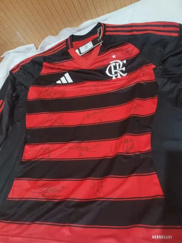 Camisa do Flamengo 2025 Autografada - Peça de Colecionador<br>