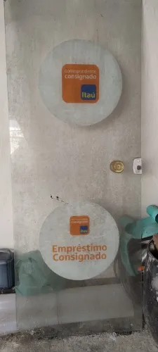 Porta de vidro para loja